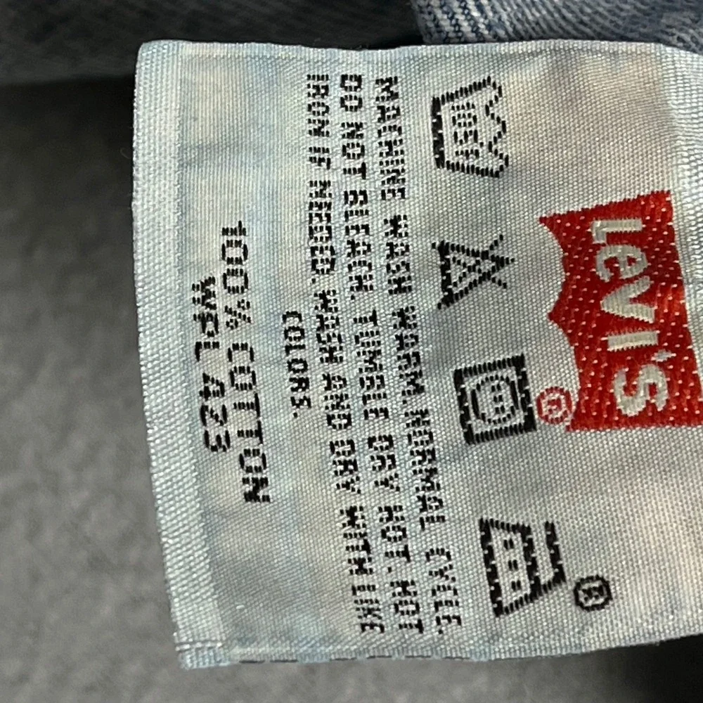 Vintage Levis men jeans 501 XX Blue denim 40x30 (fit 38x31) Med wash straightleg